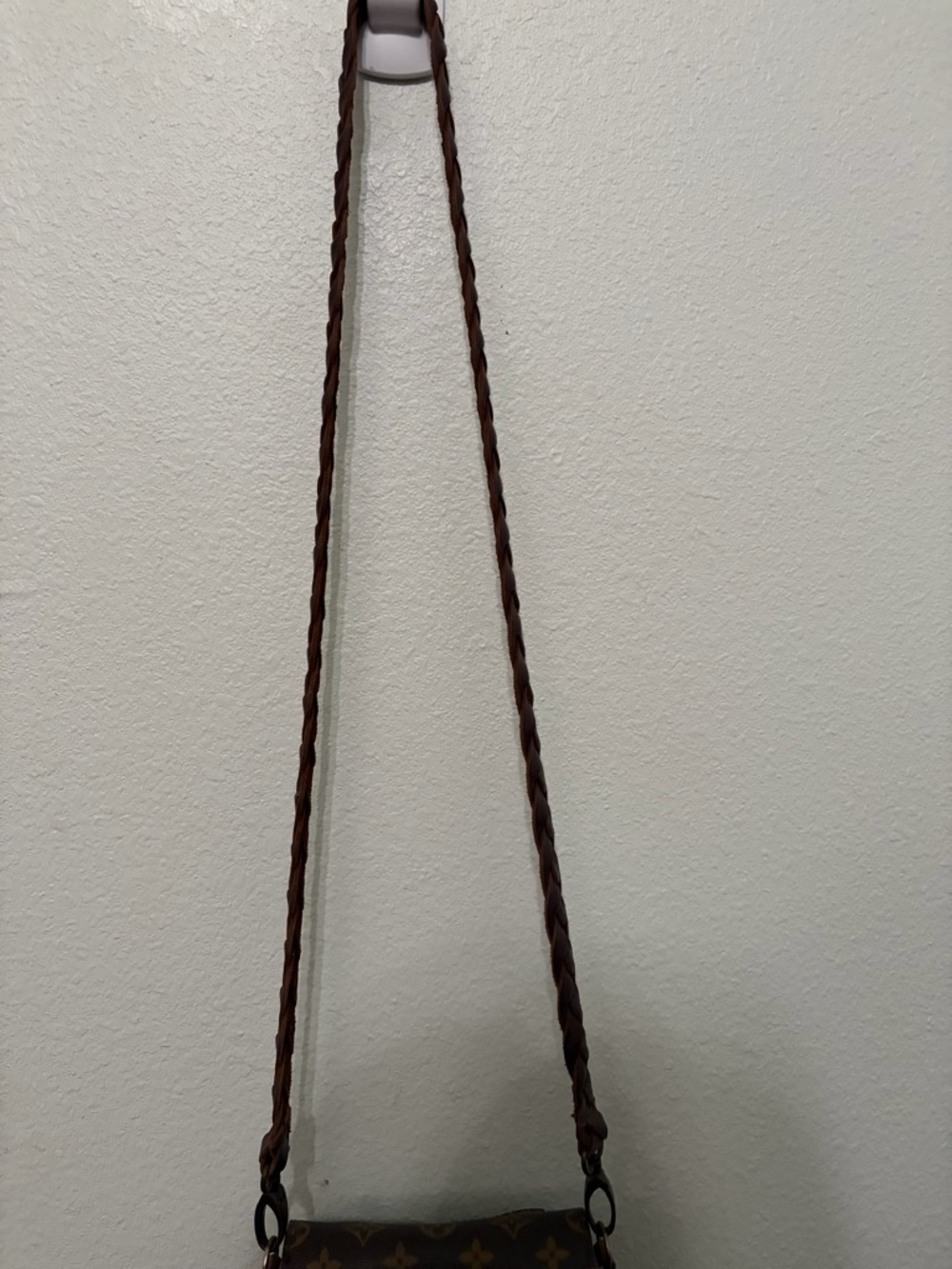 Louis Vuitton Brown Monogram Fringe Crossbody with Leather Trim Vintage Boho - Picture 2 of 10